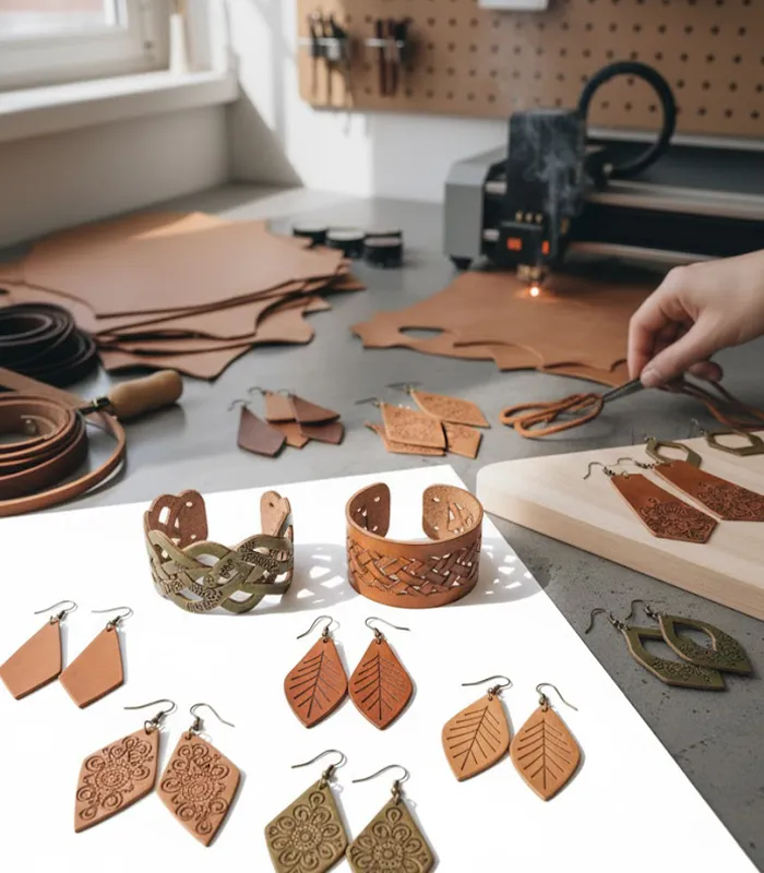 طرح برش زیورآلات چرمی 2