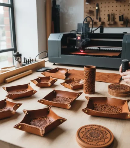 طرح برش ظروف چرمی 2